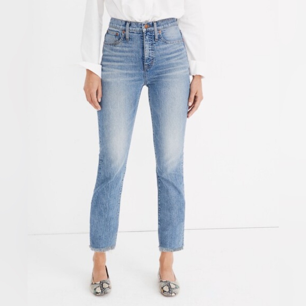 Madewell The Perfect Vintage Crop Jean in Ainsworth Wash Sz 27‎